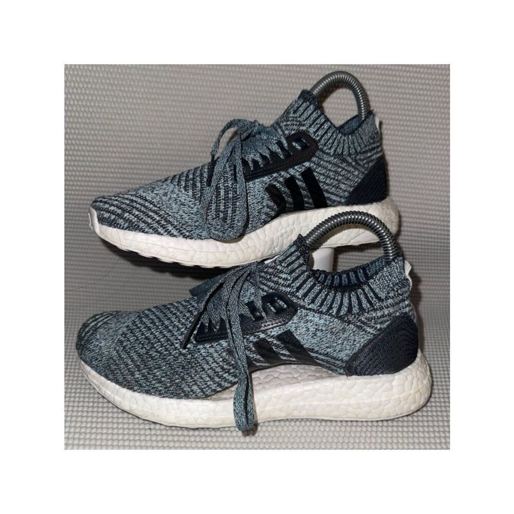 Adidas UltraBoost X Parley Carbon Blue Running Comfort Gym Shoes Women’s Sz 5.5